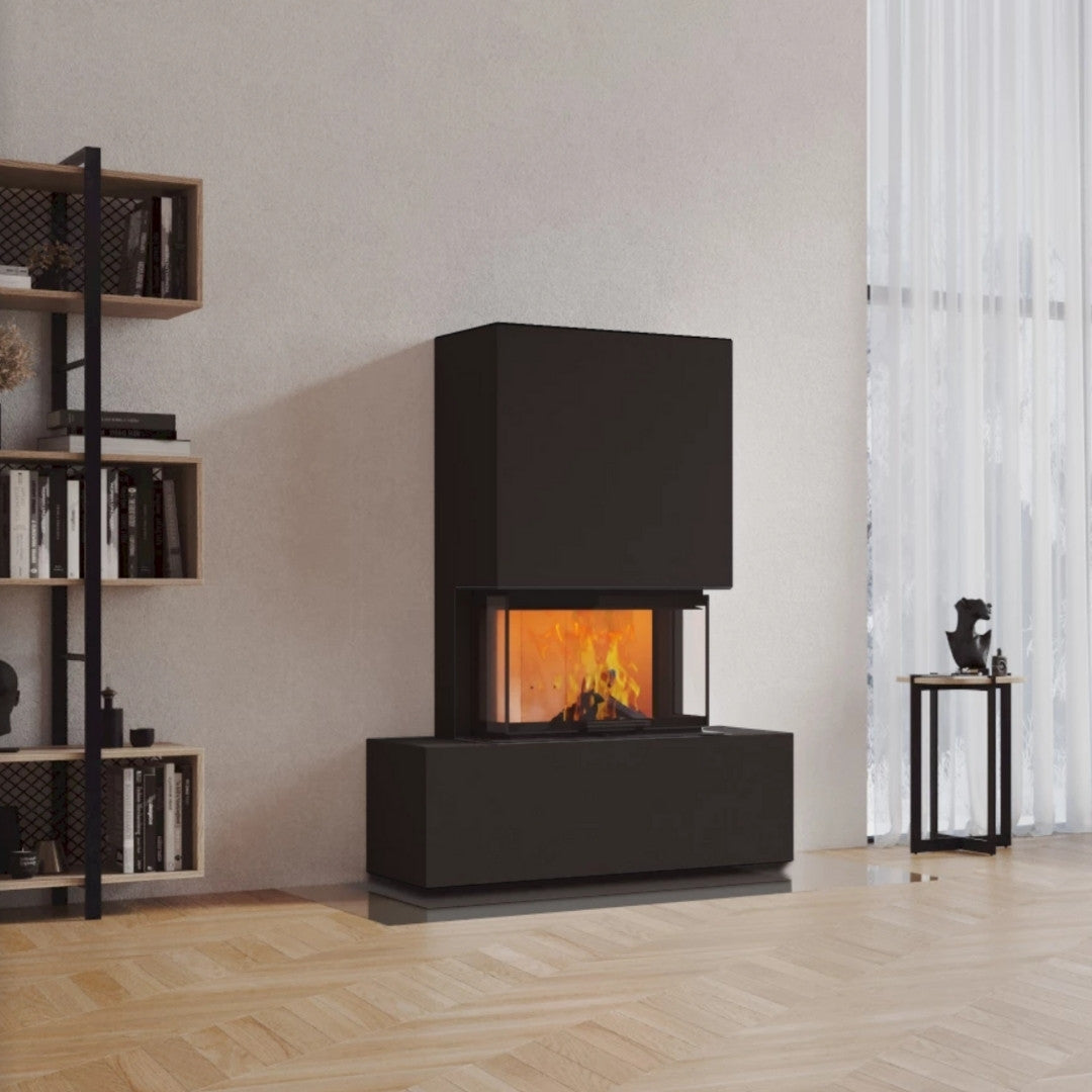 Neocube P21 FLR - Keramik Oberteil Beton, Unterteil La Boheme, Feel Free, Bank mittig