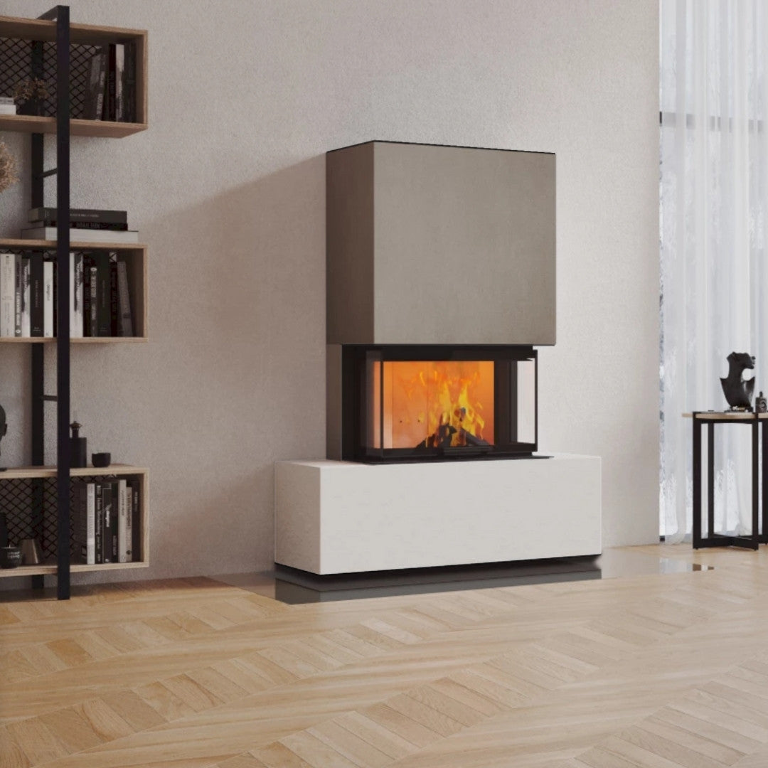 Neocube P21 FLR - Keramik Oberteil Beton, Unterteil La Boheme, Feel Free, Bank mittig