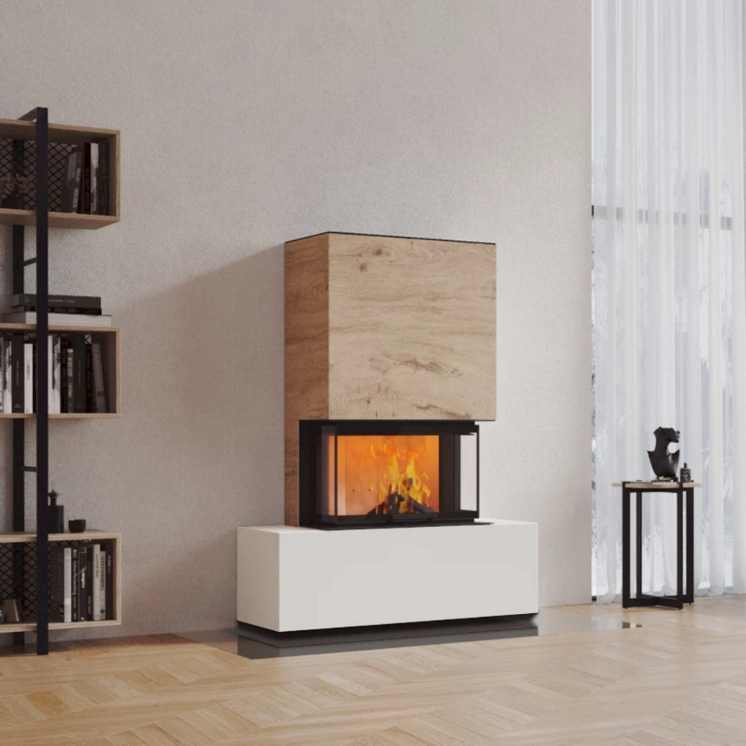 Neocube P21 FLR - Keramik Oberteil Beton, Unterteil La Boheme, Feel Free, Bank mittig