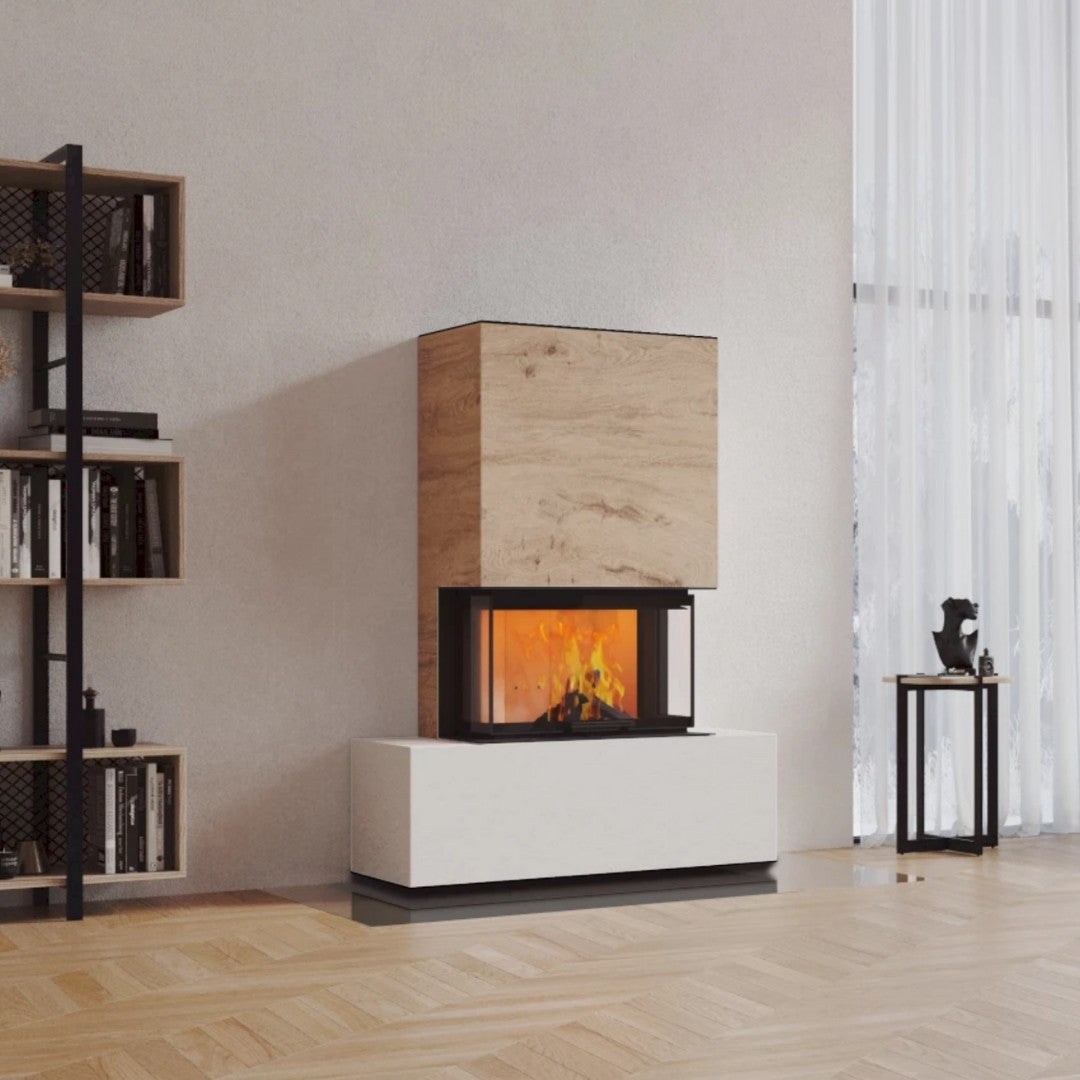 Neocube P21 FLR - Keramik Oberteil Beton, Unterteil La Boheme, Feel Free, Bank mittig