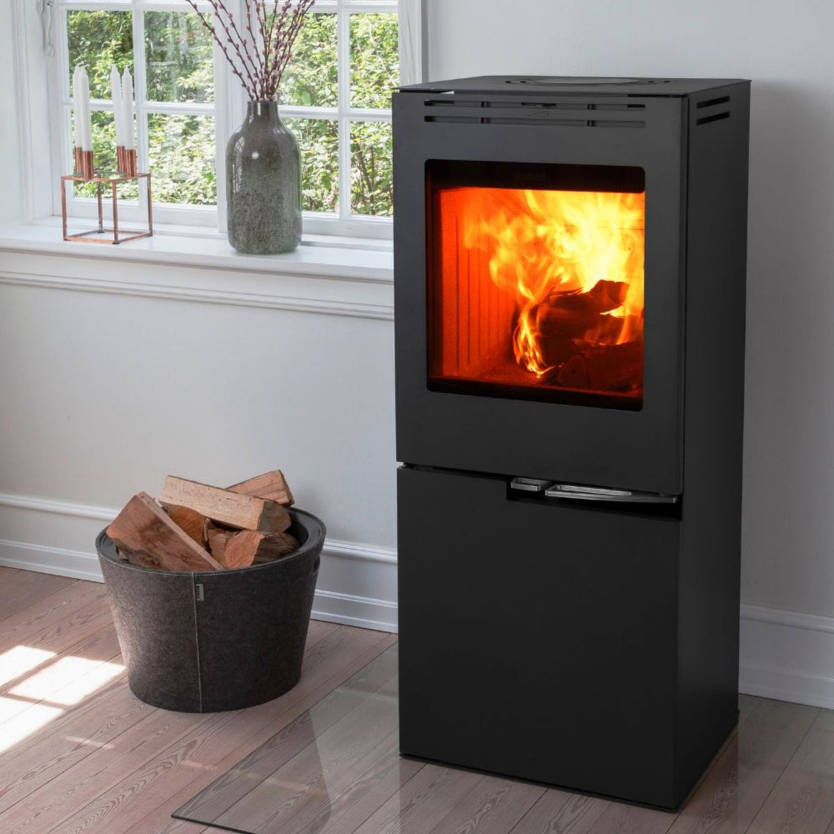 Aduro H5 Hybrid Schwarz, Kombiofen