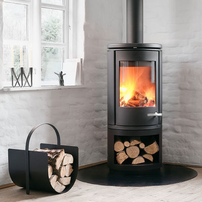 Morsø 7843 Schwarz mit Holzfach, Schwedenofen