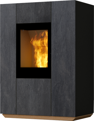 Nobis 10 V Unica Night kombi Ofen holz pellet