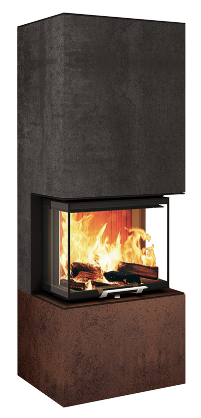 Neocube P10 FLR - Keramik Nero Zimbabwe U.Iron Corten