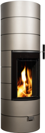 Cera Rondotherm Titan Stahl Schwarz inkl. Speichersteine