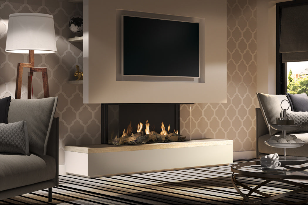 DRU Global 120 3-seitig, Gas-Cheminée, Bild 3