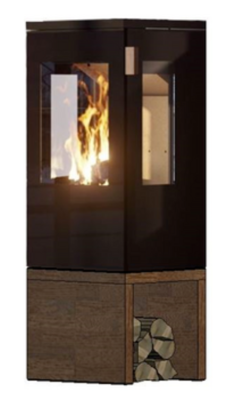 Cera Galileo mit Sockel schwarz, Front offen