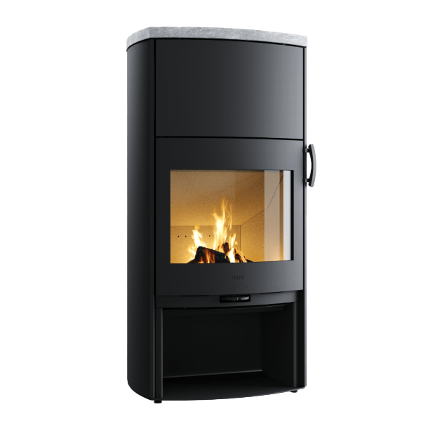 Heta Icon-Line Eclipse XL S schwarz, mit Speichersteine & Specksteintop