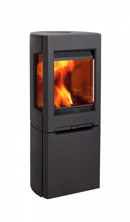 Jotul F 165 Schwarz mit Seitenfenstern