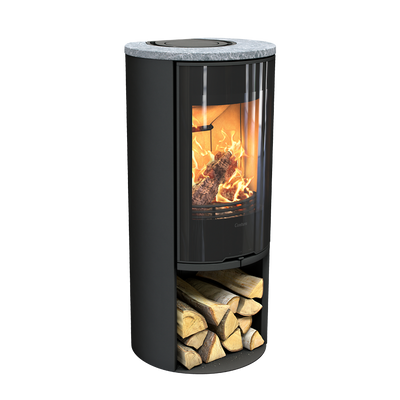 Contura 510 Style, Schwedenofen, Glasfront, Speckstein, Schwarz
