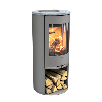 Contura 510 Style, Schwedenofen, Gusseisenfront, Speckstein, Grau