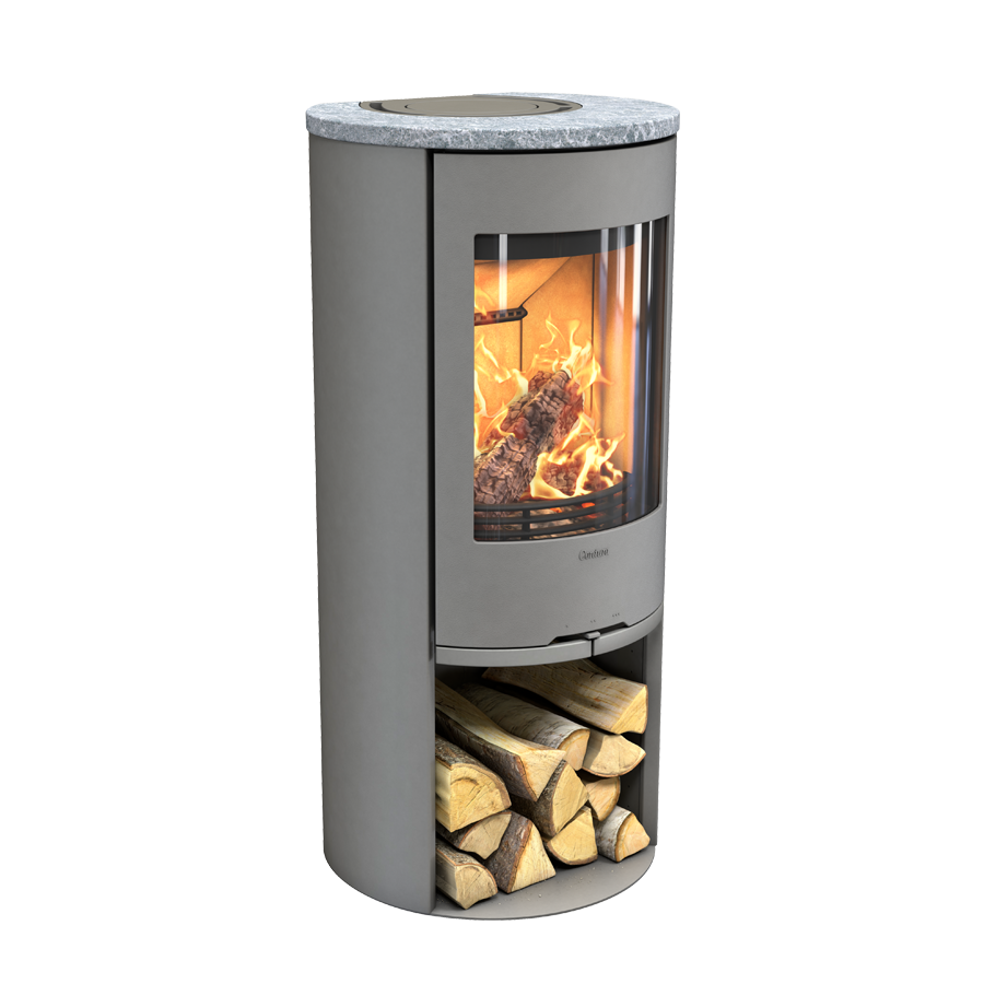 Contura 510 Style, Schwedenofen, Gusseisenfront, Speckstein, Grau