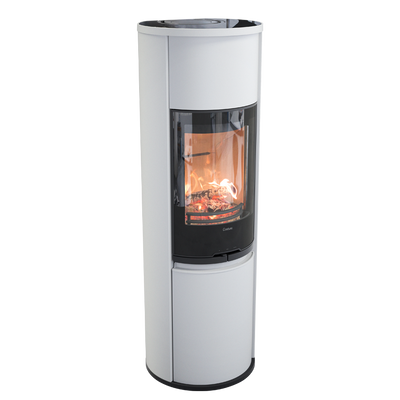 Contura 690 Style, Schwedenofen, Stahl, Glasfront, Glas, Weiss