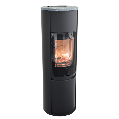 Contura 690G Style, Schwedenofen, Speckstein-Abdeckung, schwarz