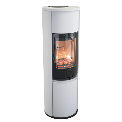 Contura 690G Style, Schwedenofen, Abdeckung aus Aluminium, weiss