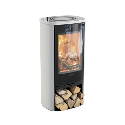 Contura 810G Style, Schwedenofen, Glas-Abdeckung, weiss
