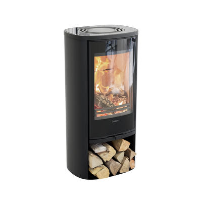 Contura 810G Style, Schwedenofen, Glas-Abdeckung, schwarz