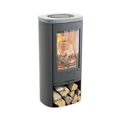 Contura 810 Style, Schwedenofen, Gusseisenfront, Speckstein, Grau