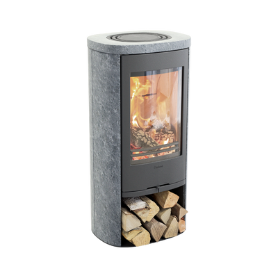 Contura 820 Style, Schwedenofen, Gusseisenfront, Grau