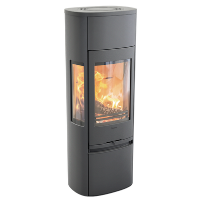 Contura 896 Style, Schwedenofen, Gusseisenfront, Aluminium, Grau