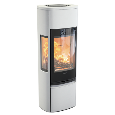 Contura 896G Style, Schwedenofen, Abdeckung aus Aluminium, weiss
