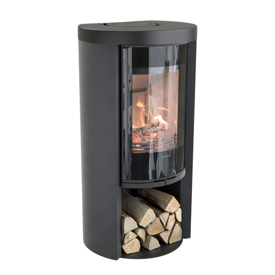 Contura 520G Style Glasfront schwarz, Schwedenofen