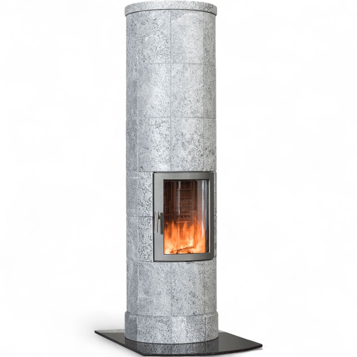Norsk Kleber Babina + 6 185 Türe grau, Specksteinofen