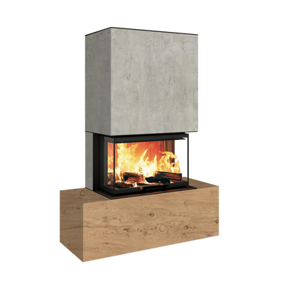 Neocube P21 FLR - Keramik Oberteil Beton, Unterteil La Boheme, Feel Free, Bank mittig