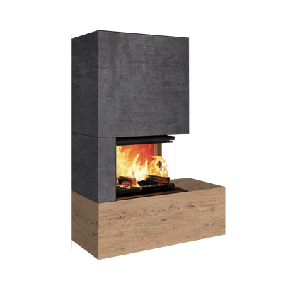 Neocube C12 - Keramik Oberteil Phedra, Unterteil Iron Grey, Bank rechts