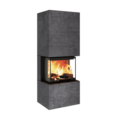 Neocube P10 FLR - Keramik Nero Zimbabwe U.Iron Corten