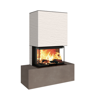 Neocube P21 FLR - Keramik Oberteil Beton, Unterteil La Boheme, Feel Free, Bank mittig