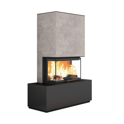 Neocube P21 FLR - Keramik Oberteil Beton, Unterteil La Boheme, Feel Free, Bank mittig