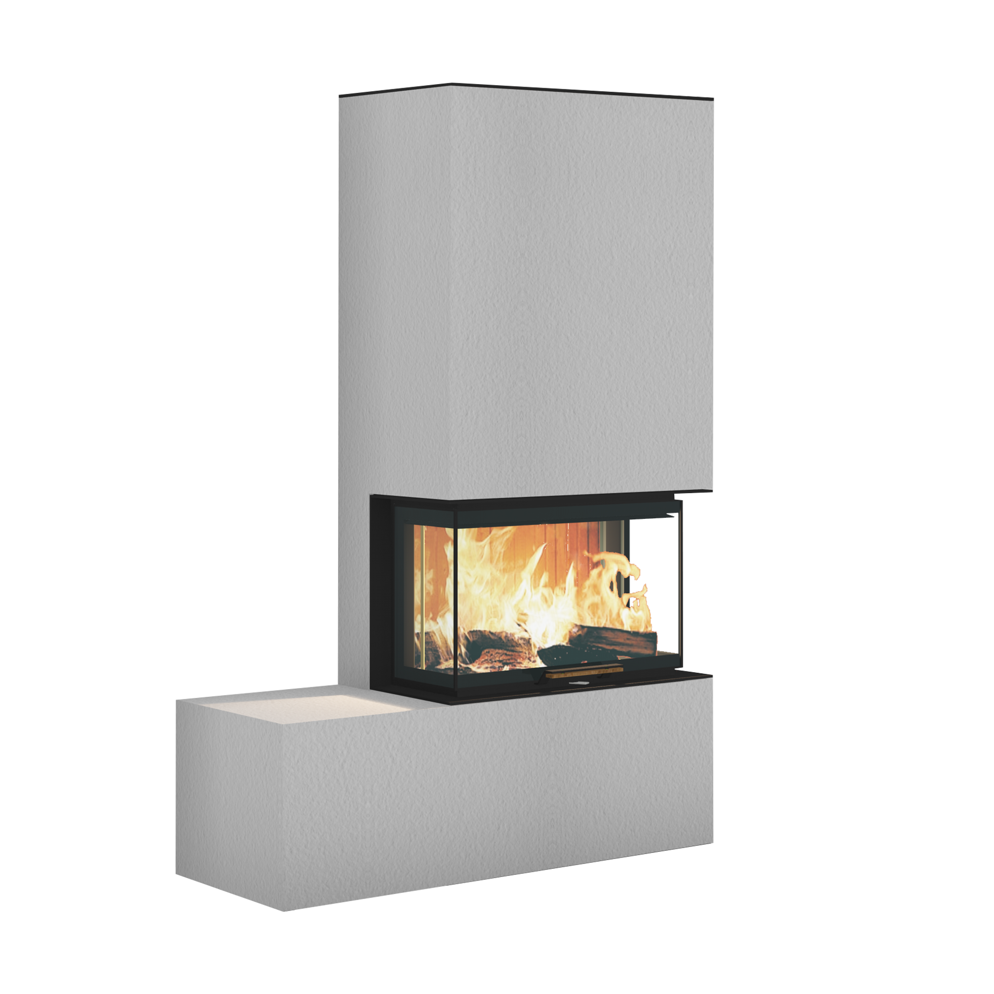 Neocube P23 FLR - Keramik Ober- und Unterteil Bianco Polare Erh. 50 cm FF