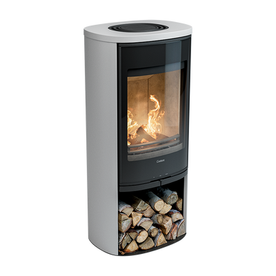 Contura 910G Style, Schwedenofen, Abdeckung aus Aluminium, weiss
