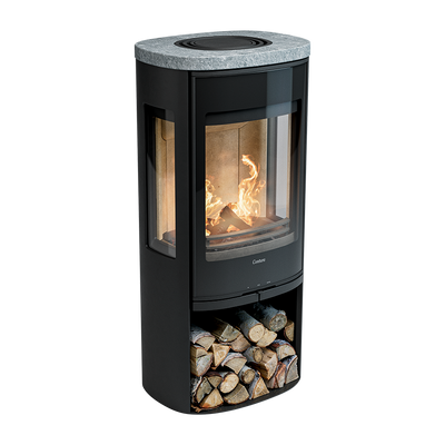 Contura 956G Style, Schwedenofen, Speckstein Abdeckung, schwarz