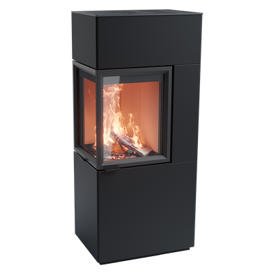 Contura 420, Schwedenofen, Stahl, schwarz, Helles Thermotte, Linksbündig