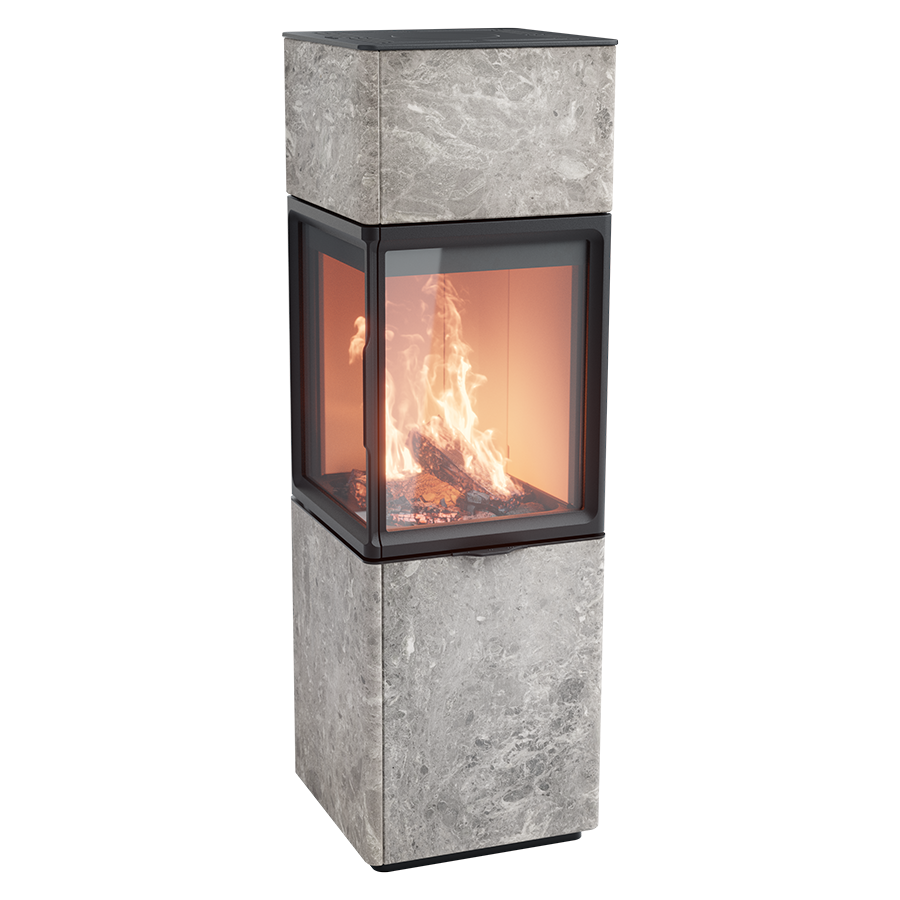 Contura 410, Schwedenofen, Speckstein, Helles Thermotte, Rechtsbündig