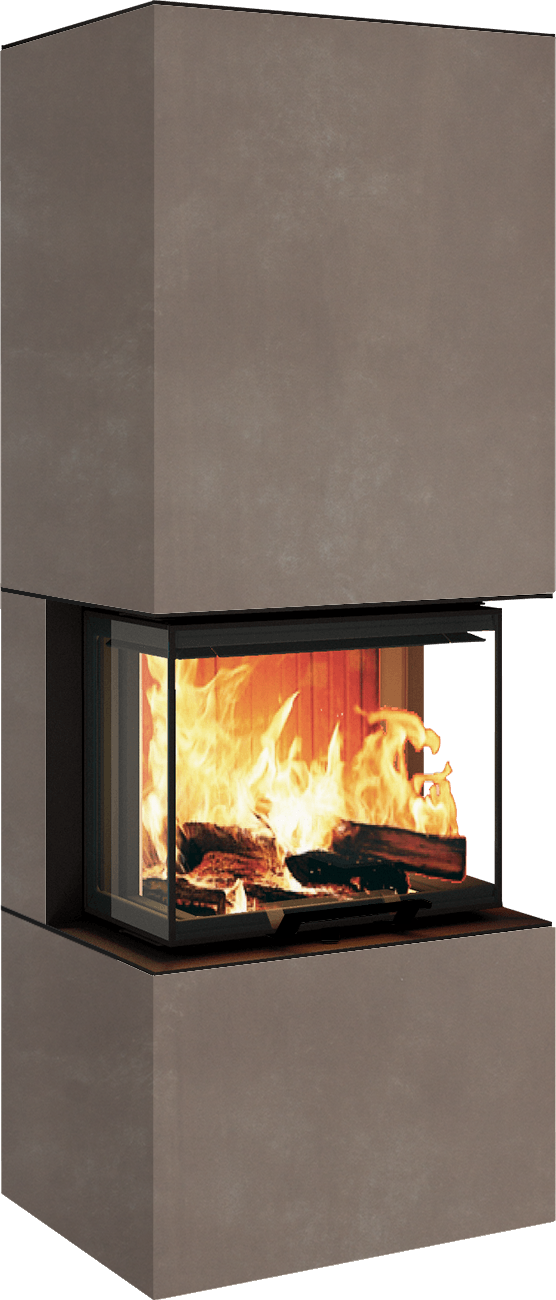 Neocube P10 FLR - Keramik Nero Zimbabwe U.Iron Corten