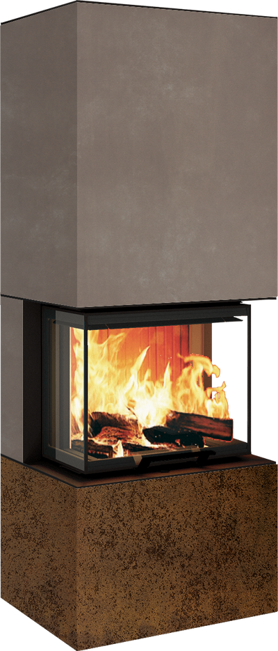 Neocube P10 FLR - Keramik Nero Zimbabwe U.Iron Corten