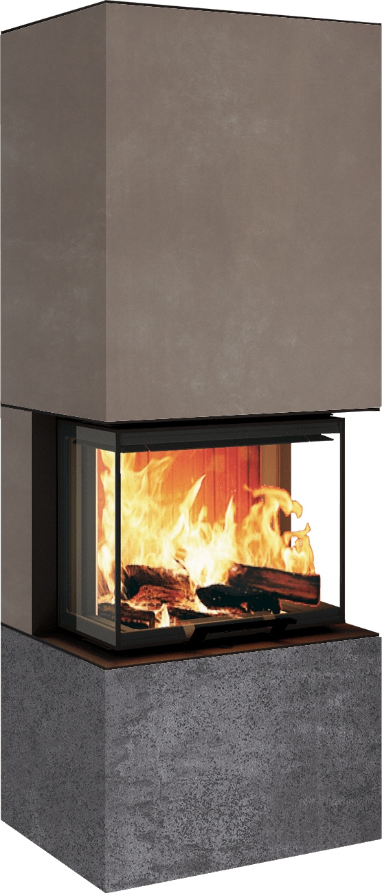 Neocube P10 FLR - Keramik Nero Zimbabwe U.Iron Corten