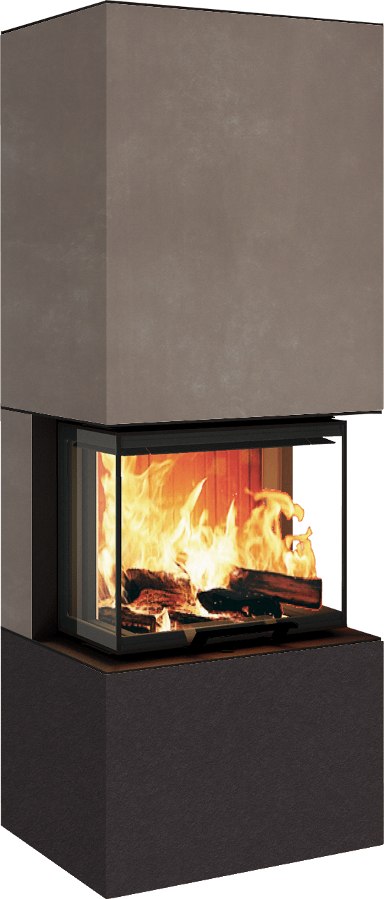 Neocube P10 FLR - Keramik Nero Zimbabwe U.Iron Corten