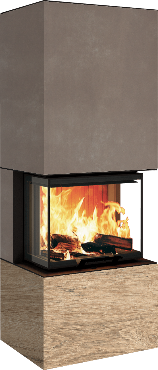 Neocube P10 FLR - Keramik Nero Zimbabwe U.Iron Corten