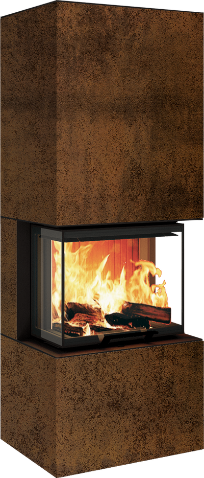 Neocube P10 FLR - Keramik Nero Zimbabwe U.Iron Corten
