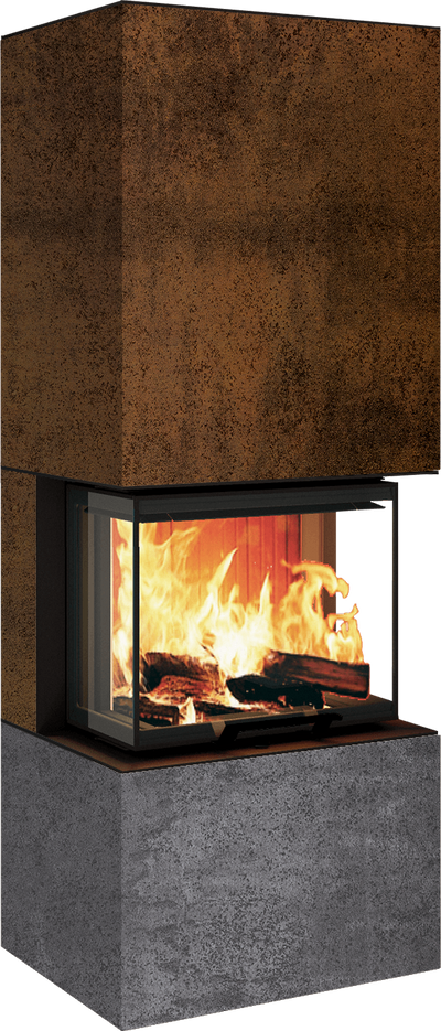 Neocube P10 FLR - Keramik Nero Zimbabwe U.Iron Corten