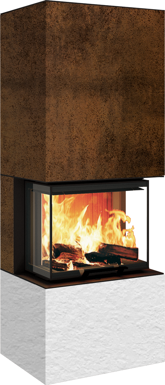 Neocube P10 FLR - Keramik Nero Zimbabwe U.Iron Corten