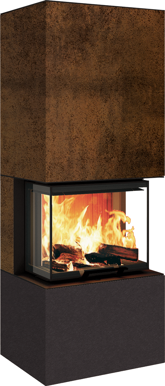 Neocube P10 FLR - Keramik Nero Zimbabwe U.Iron Corten