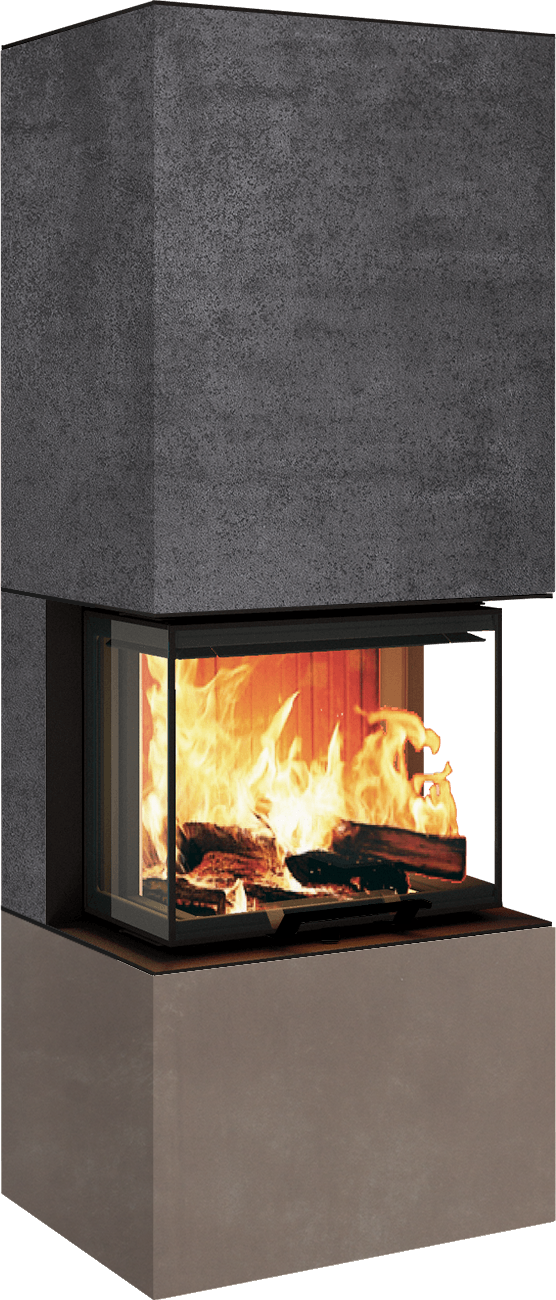Neocube P10 FLR - Keramik Nero Zimbabwe U.Iron Corten
