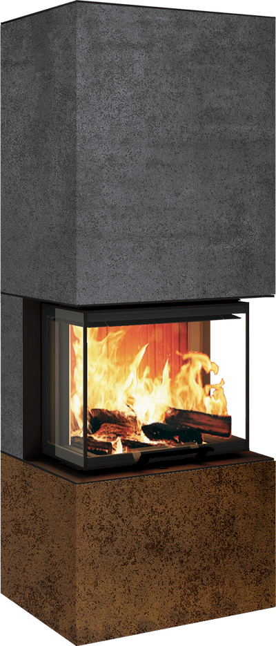 Neocube P10 FLR - Keramik Nero Zimbabwe U.Iron Corten