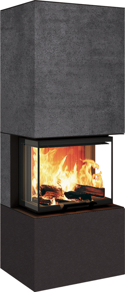 Neocube P10 FLR - Keramik Nero Zimbabwe U.Iron Corten