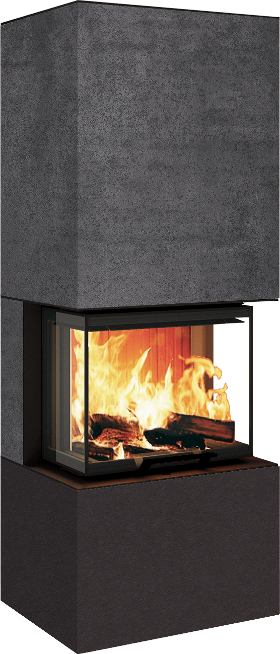 Neocube P10 FLR - Keramik Nero Zimbabwe U.Iron Corten